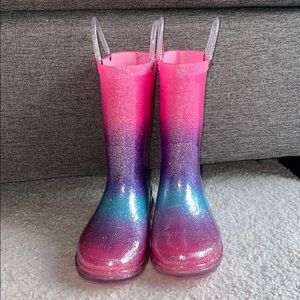 Rainbow Light Up Rain Boots